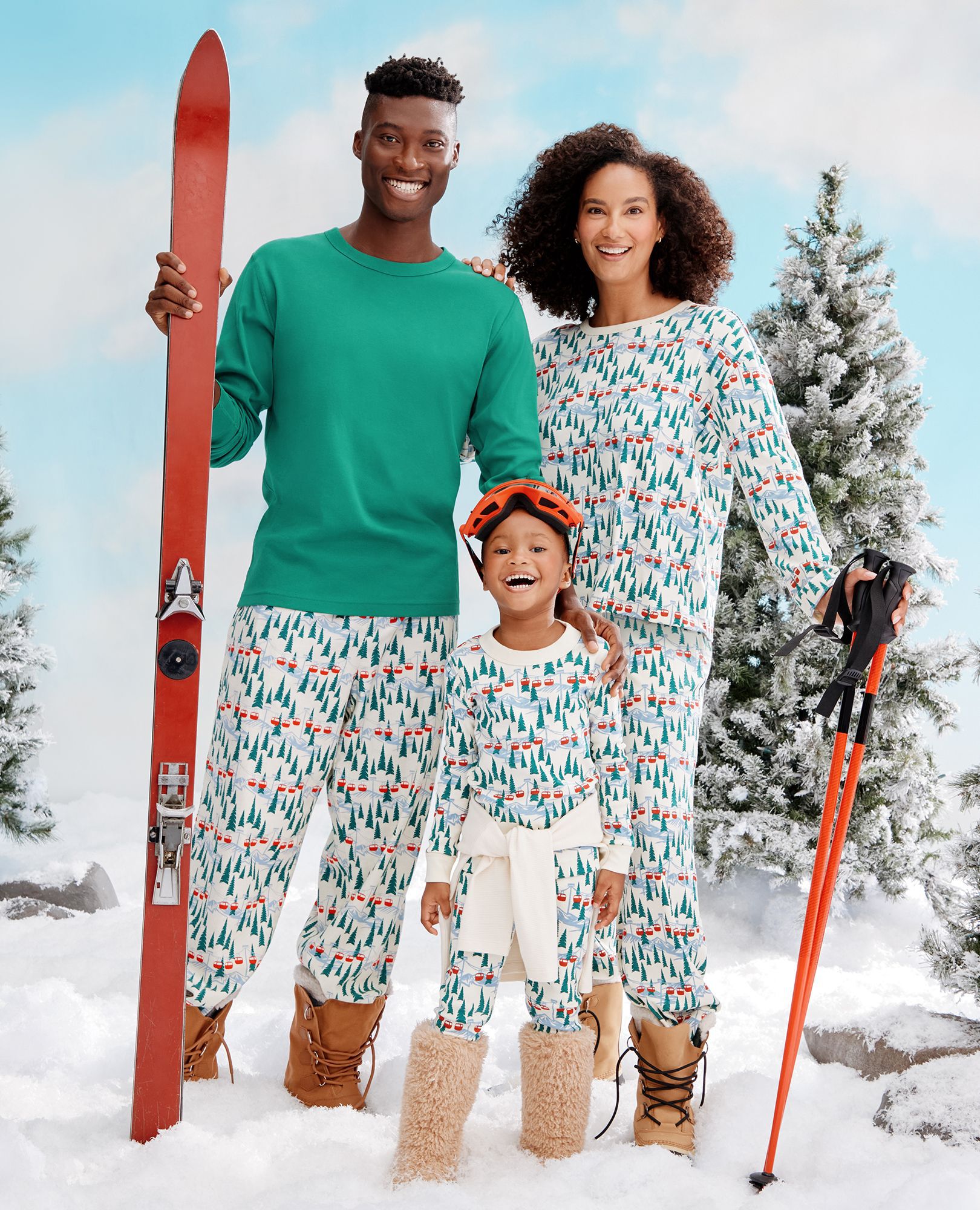 Holiday HannaJams™ Pajama Set in Ski Ya Later - main