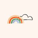 HannaJams™ Pajama Set in Rainbow Horizon - swatch