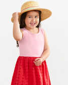 Eyelet Playdress in Happy Pink - main