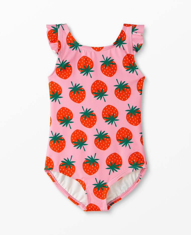 Flutter Sleeve One Piece Suit in Sweet Summertime on Begonia - main