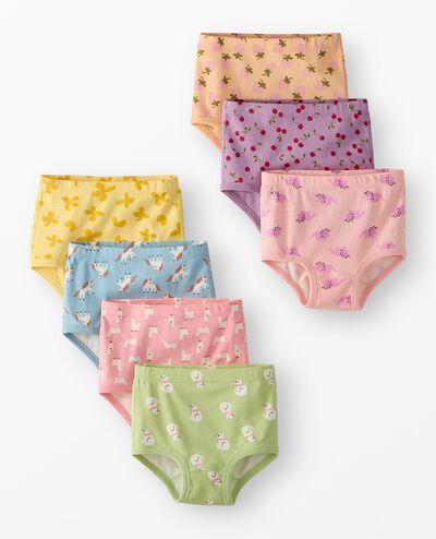 7-Pack Organic Cotton Classic Underwear in Girls Printed 7PK - main