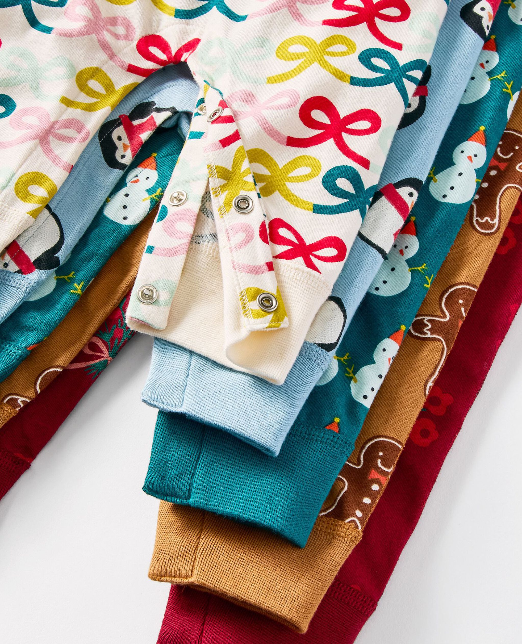 Baby Holiday Long Sleeve T-Shirt & Overalls Set in Dear Deer on Ribbon Red - main