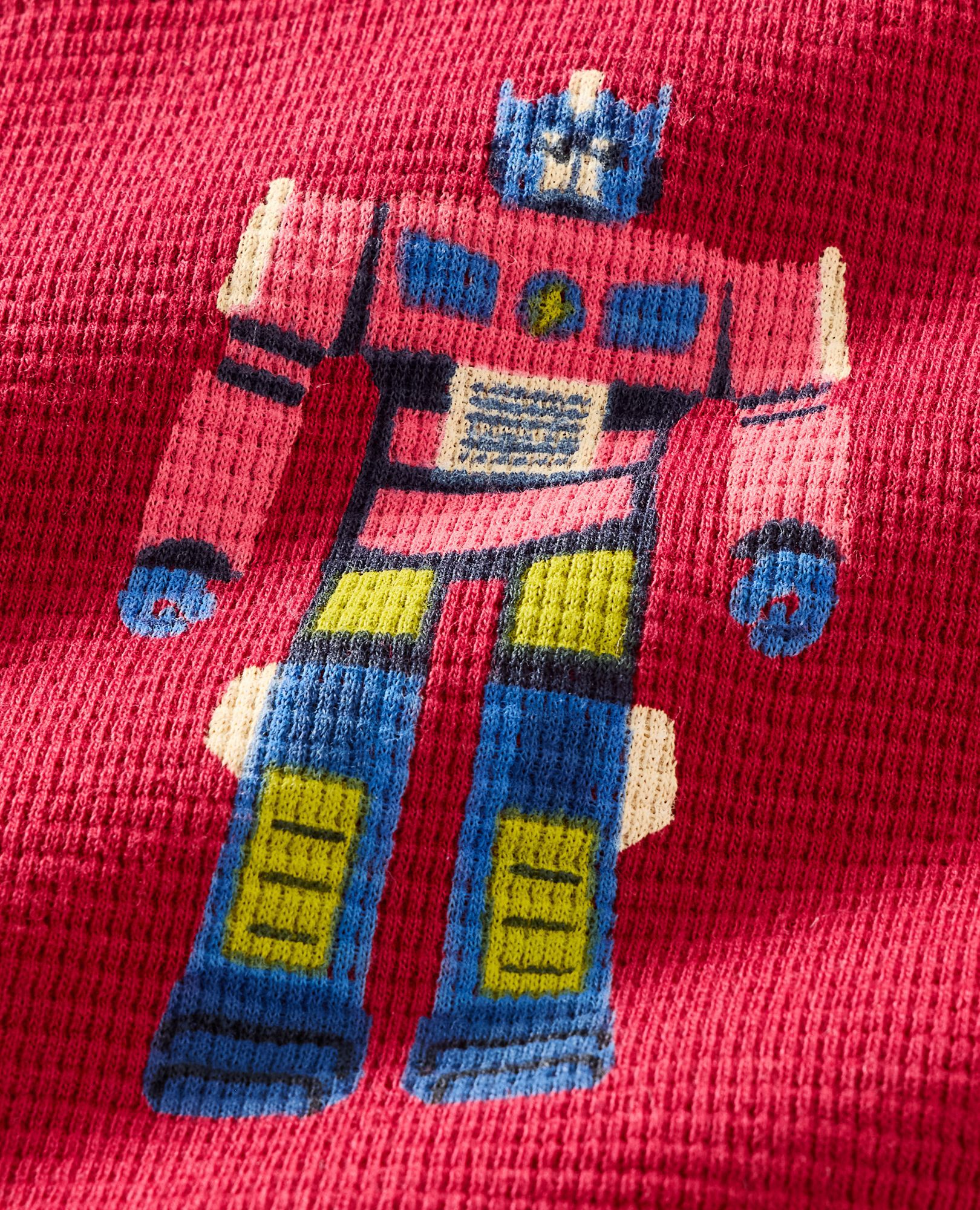 Waffle Crewneck in Robo Time - main