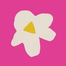 One-Piece Rashguard Swimsuit in Ecru Flowers on Pink - swatch