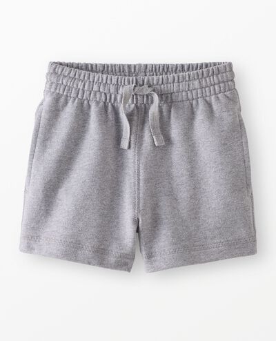French Terry Midi Shorts in Heather Grey - main