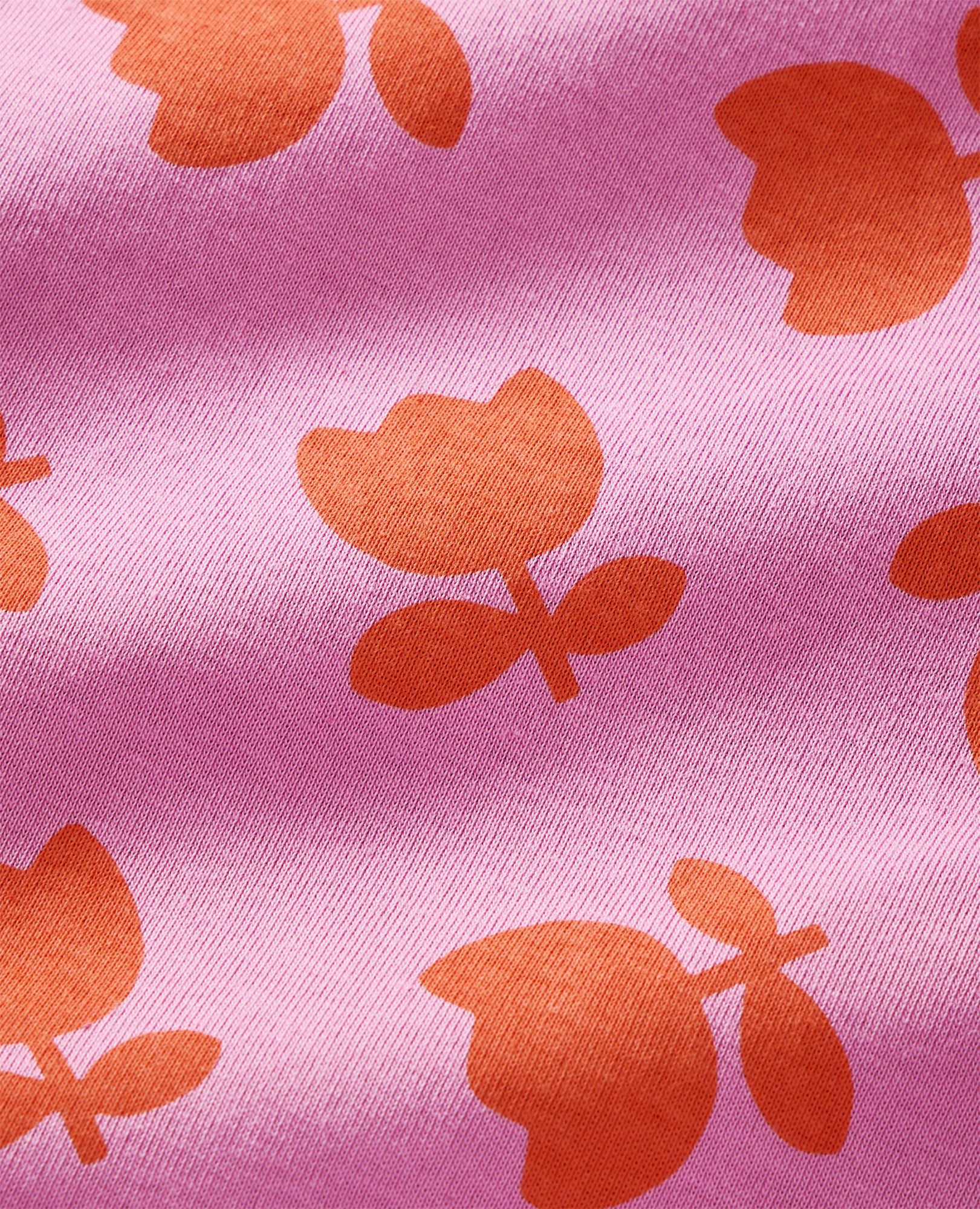 HannaJams™ Pajama Set in Tossed Tulips on Pink - main