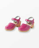 Handmade Mary Jane Clogs By Hanna in Berry Patent - main