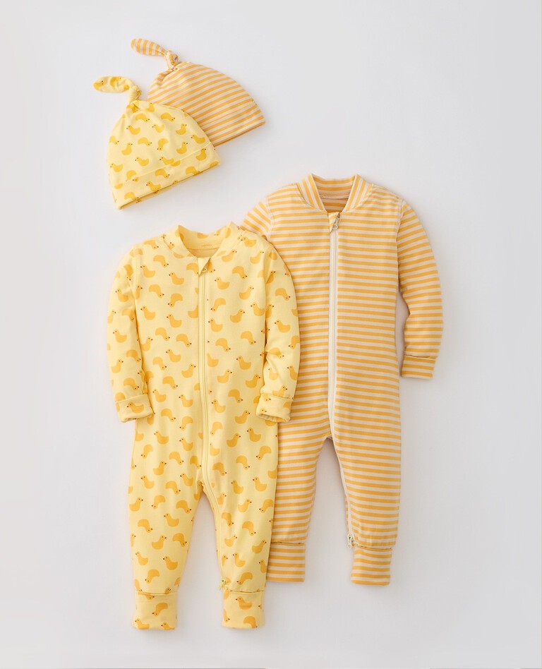 4-Piece HannaSoft™ Baby Gifting Bundle ($108 value) in Pepper the Duck on Limoncello - main