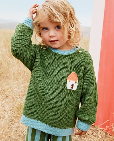 Wide Leg Sweater & Pants Set in Cactus - main