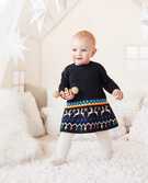 Baby Ribbed Knit Tights in Ecru - main