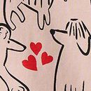 HannaJams™ Pajama Set in Bashful Bruno on Clay Pink - swatch