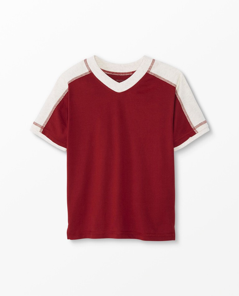 Active MadeToCool V-Neck Tee in Red Rock - main