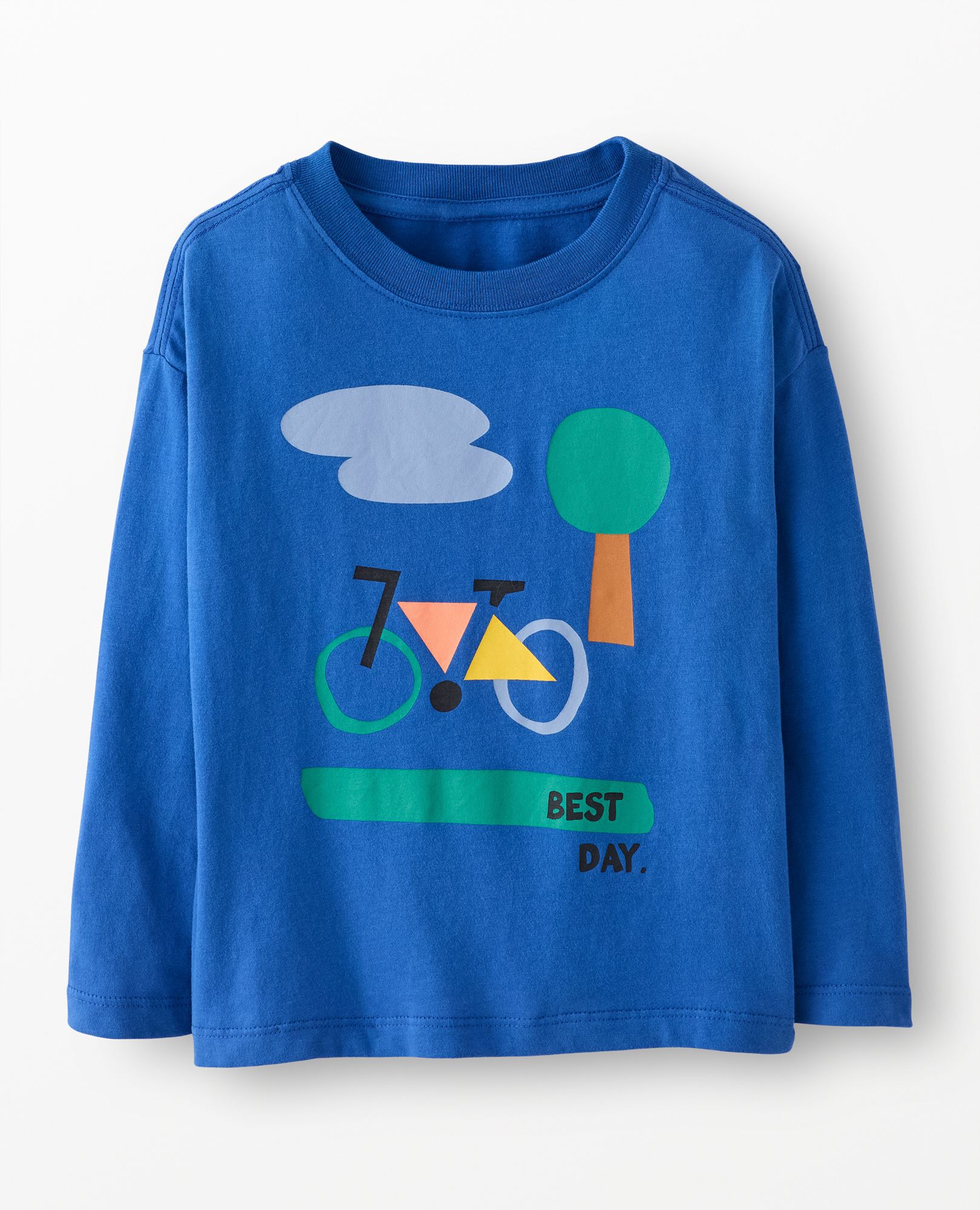 Long Sleeve Relaxed Fit Graphic T-Shirt in Best Day - main