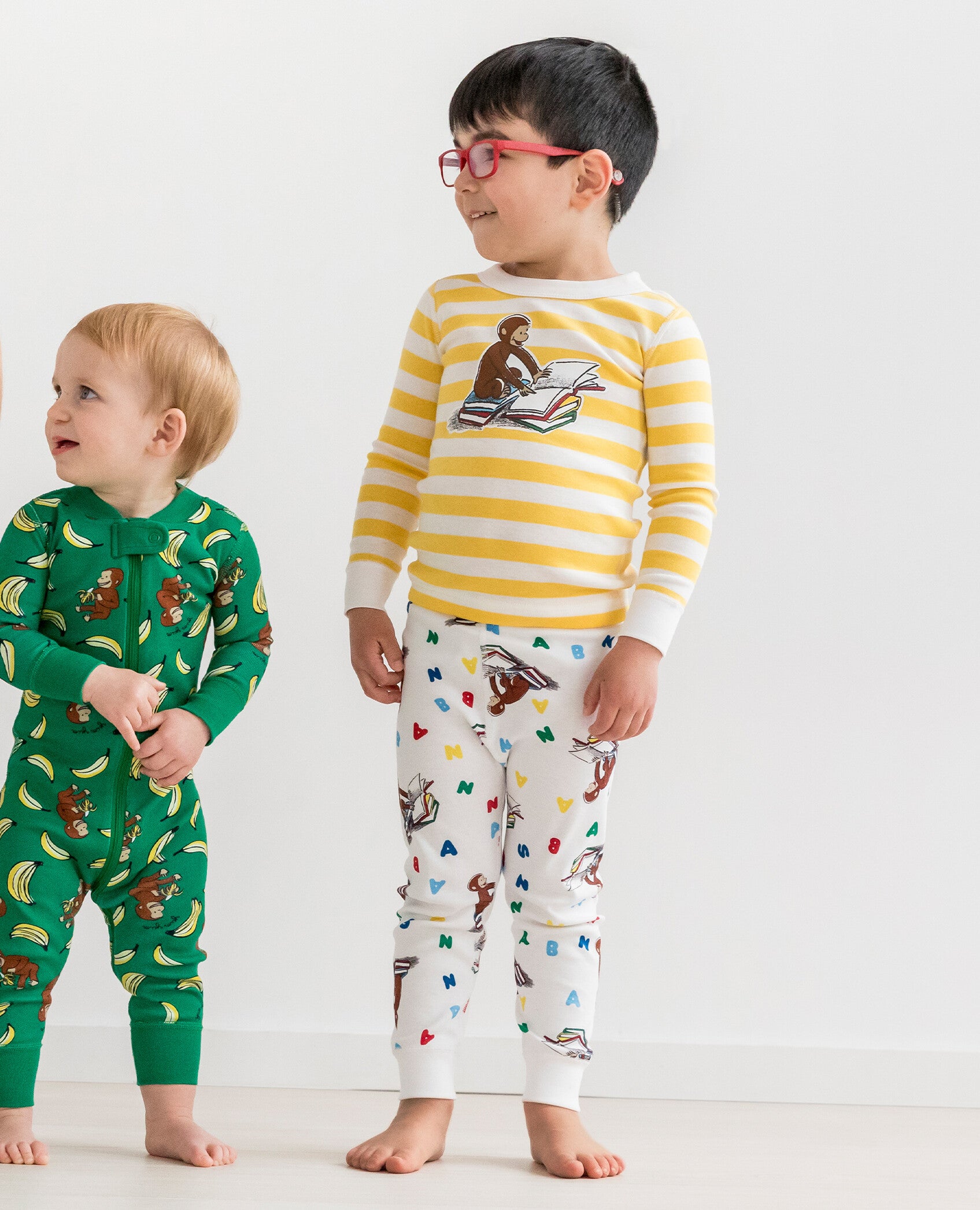 Curious Long John Pajamas In Organic Cotton