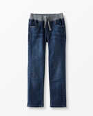 Double Knee Kickstart Slim Jeans in Medium-Dark Wash Stretch - main