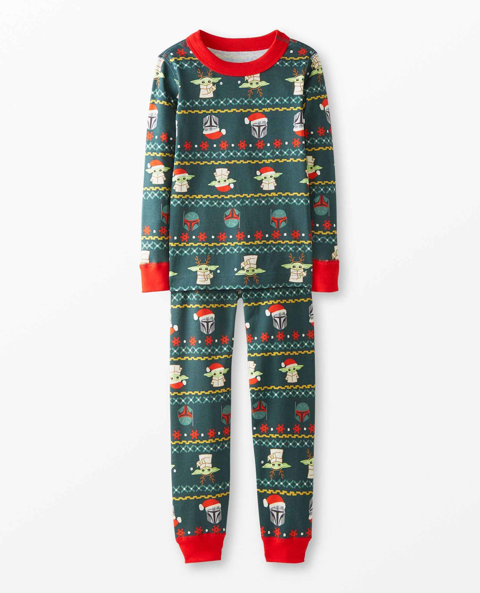 STAR WARS™: The Mandalorian Long John Pajama Set in Star Wars Bounty-Ful - main