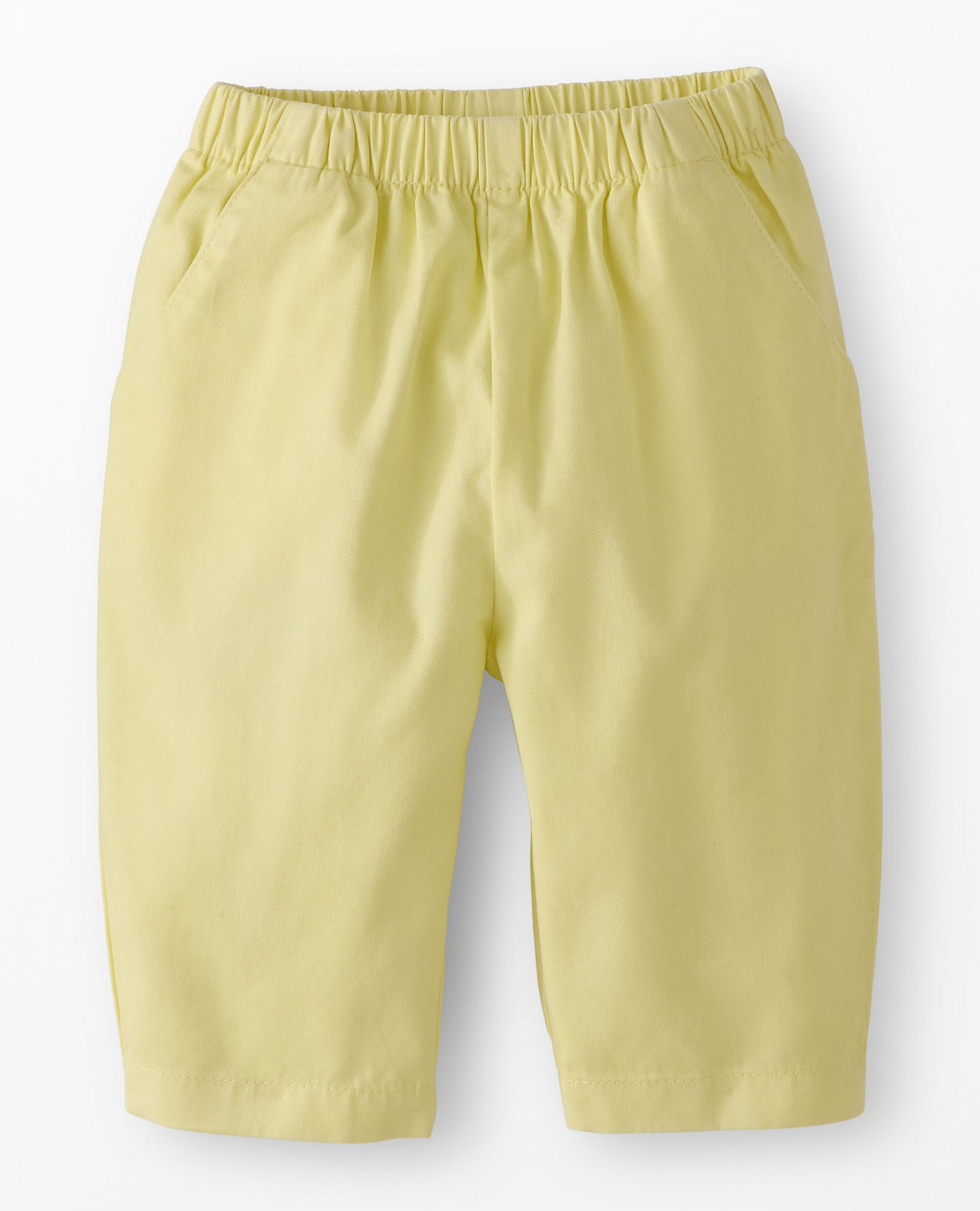 Baby Twill Barrel Pants in Lemon Ice - main