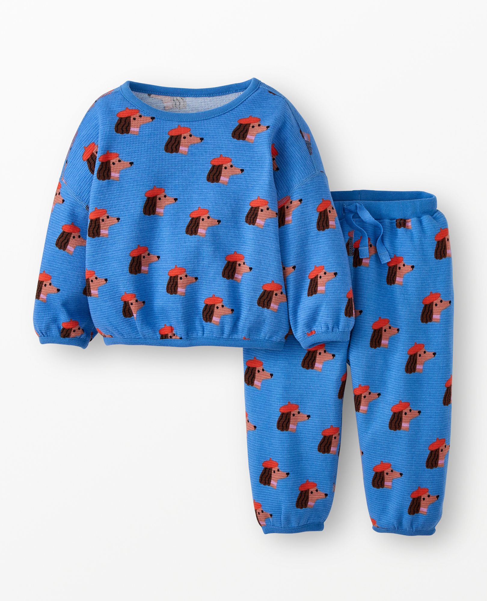 Long Sleeve Waffle Top & Pants Set | Hanna Andersson