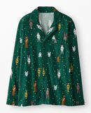 Adult STAR WARS™ Holiday Flannel Pajama Top in Star Wars Holiday Multi - Green - main