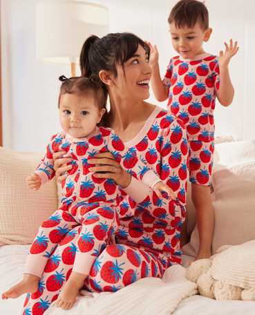 Super Strawberries Matching Family Pajamas