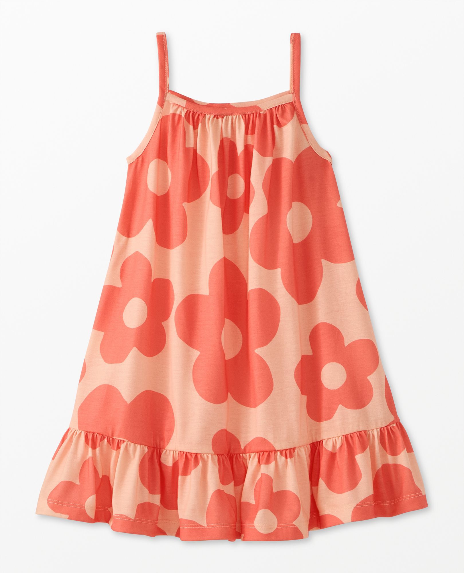 Sleeveless Nightgown in Gigantic Daisy on Peach Creme - main