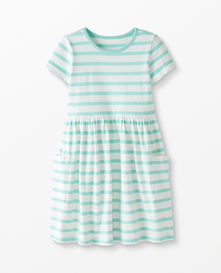 Stripe Pocket Dress in Wave - main