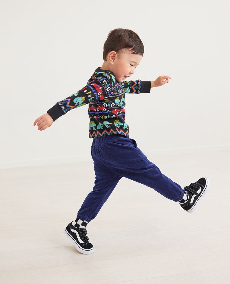 Baby Corduroy Jogger in Navy Blue - main