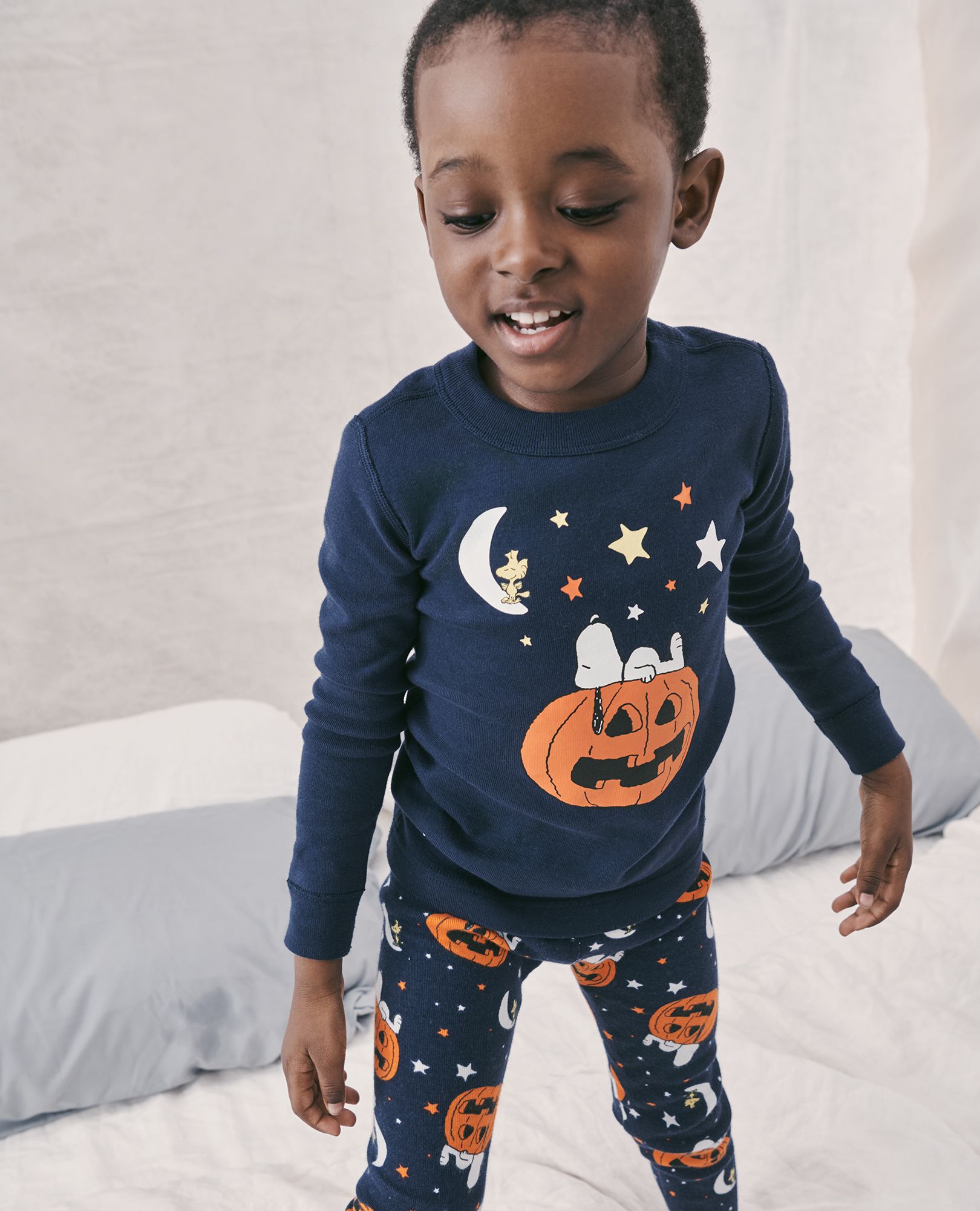 Kids Peanuts Halloween Long John Pajama Set Hanna Andersson
