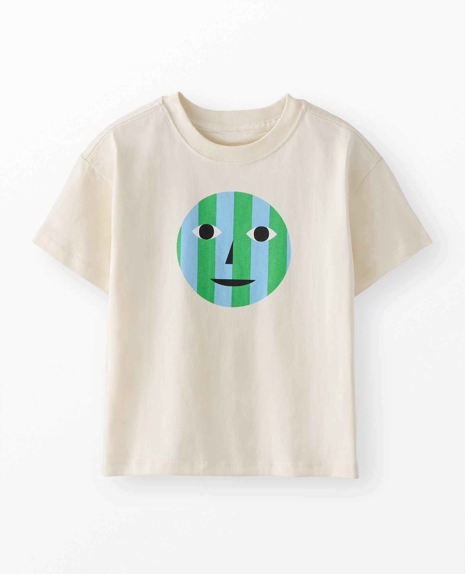 Dusen Dusen Relaxed Fit Graphic T-Shirt in Ecru - main