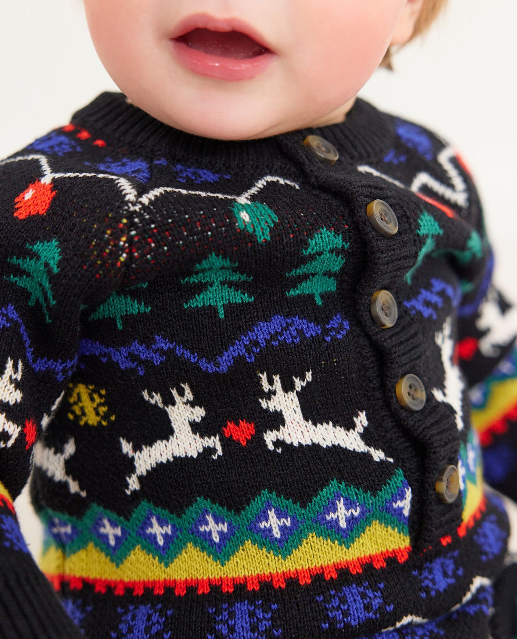 Baby Holiday Romper In Combed Cotton Hanna Andersson