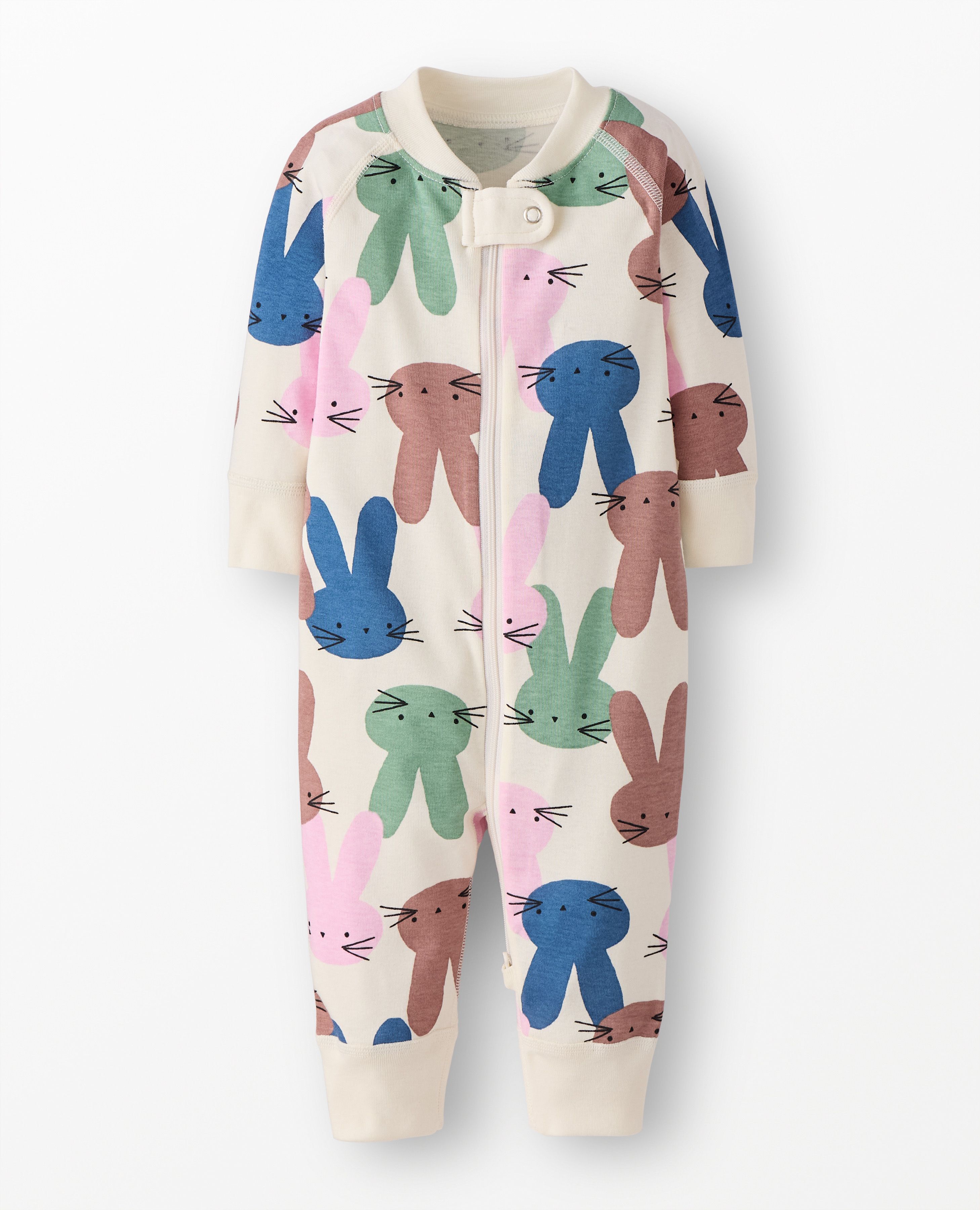 Easter HannaJams™ Sleeper in Multi Bunnies - main