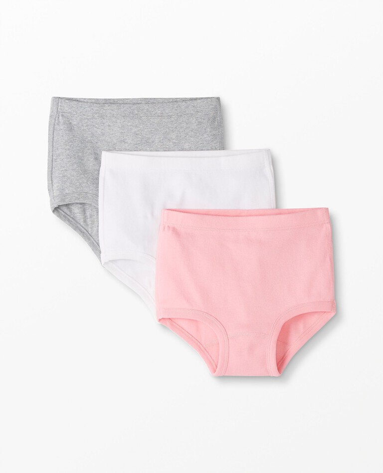 6-Pack Baby 100% Cotton Underwear Little Girls' Briefs Toddler