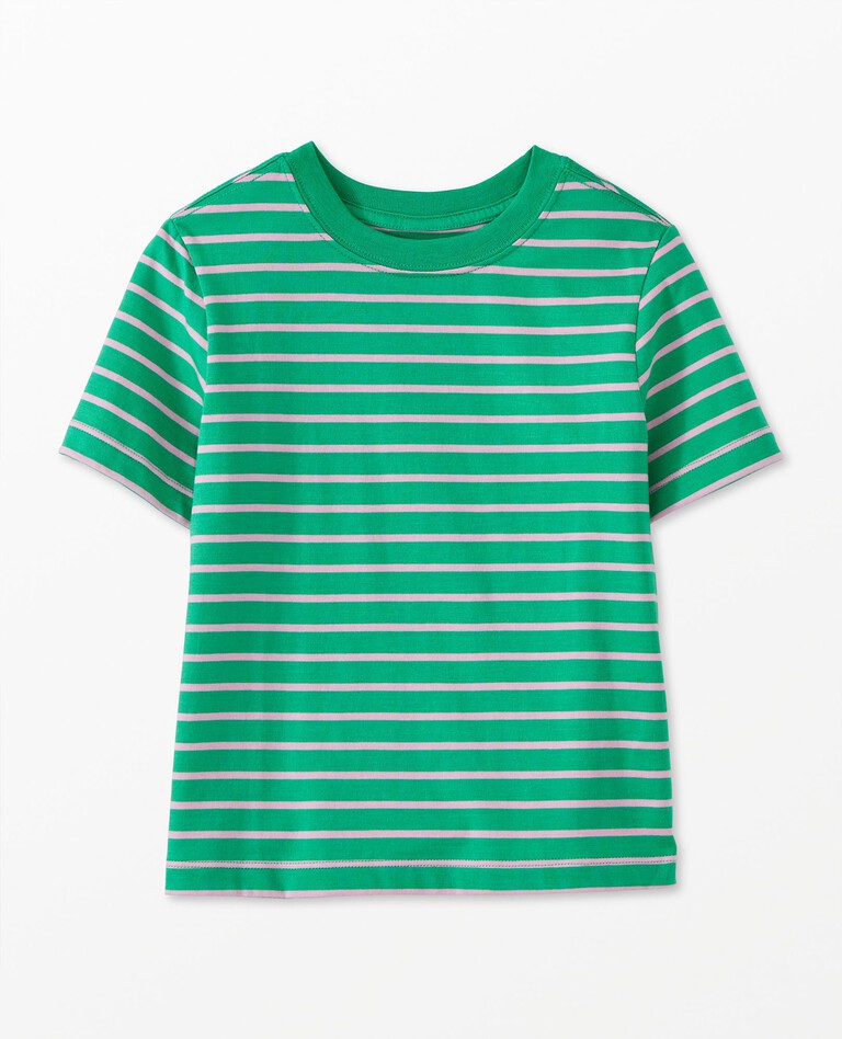Relaxed Fit Striped T-Shirt in Minty Green/Fondant - main