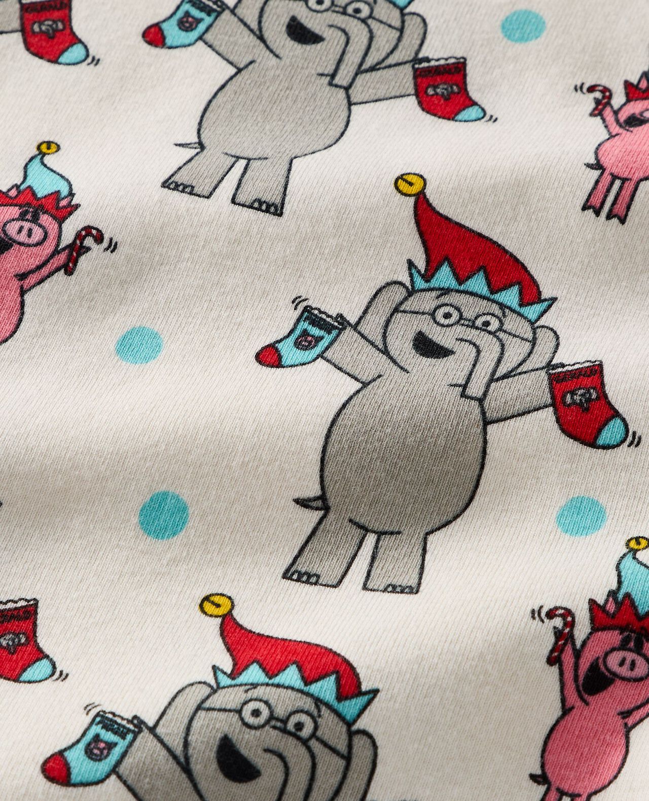 Adult Elephant & Piggie Holiday Relaxed Fit Pajama Set in Hidden Pigeon Holiday - main