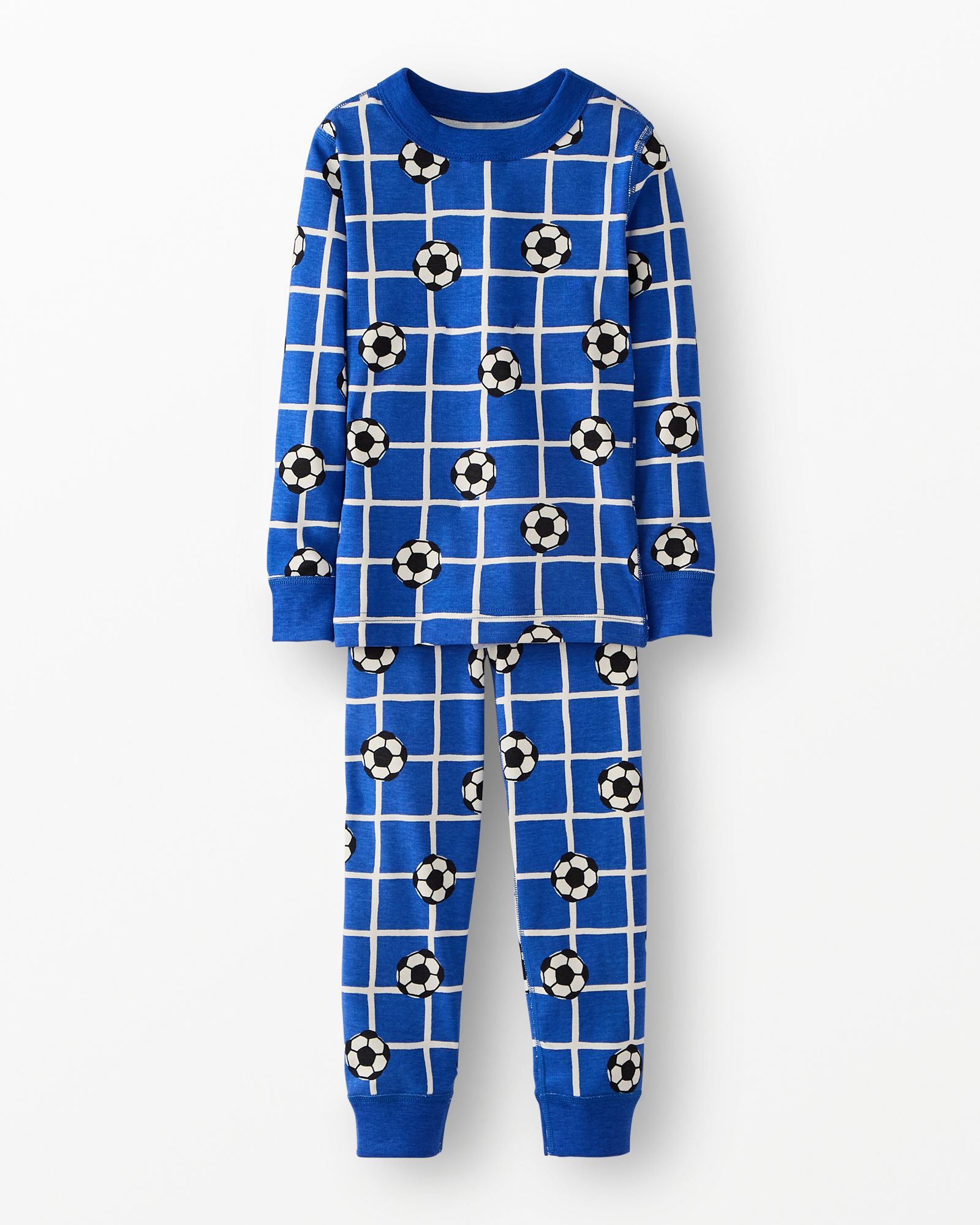 HannaJams™ Pajama Set in Goal on Blue - main