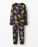 HannaJams™ Pajama Set in Construction Vehicles on Black - main