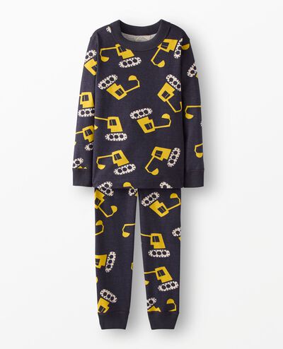 HannaJams™ Pajama Set in Construction Vehicles on Black - main