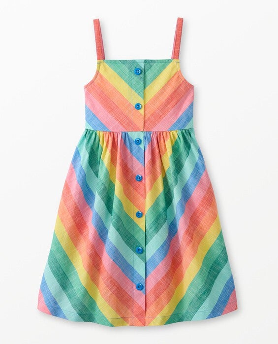 Striped Muslin Midi Dress | Hanna Andersson | Hanna-Me-Downs