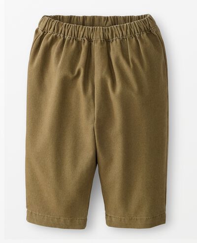 Baby Canvas Barrel Pants in Green Olive - main