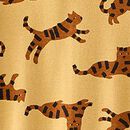 HannaJams™ Pajama Set in Wild Cats on Fall Leaf - swatch