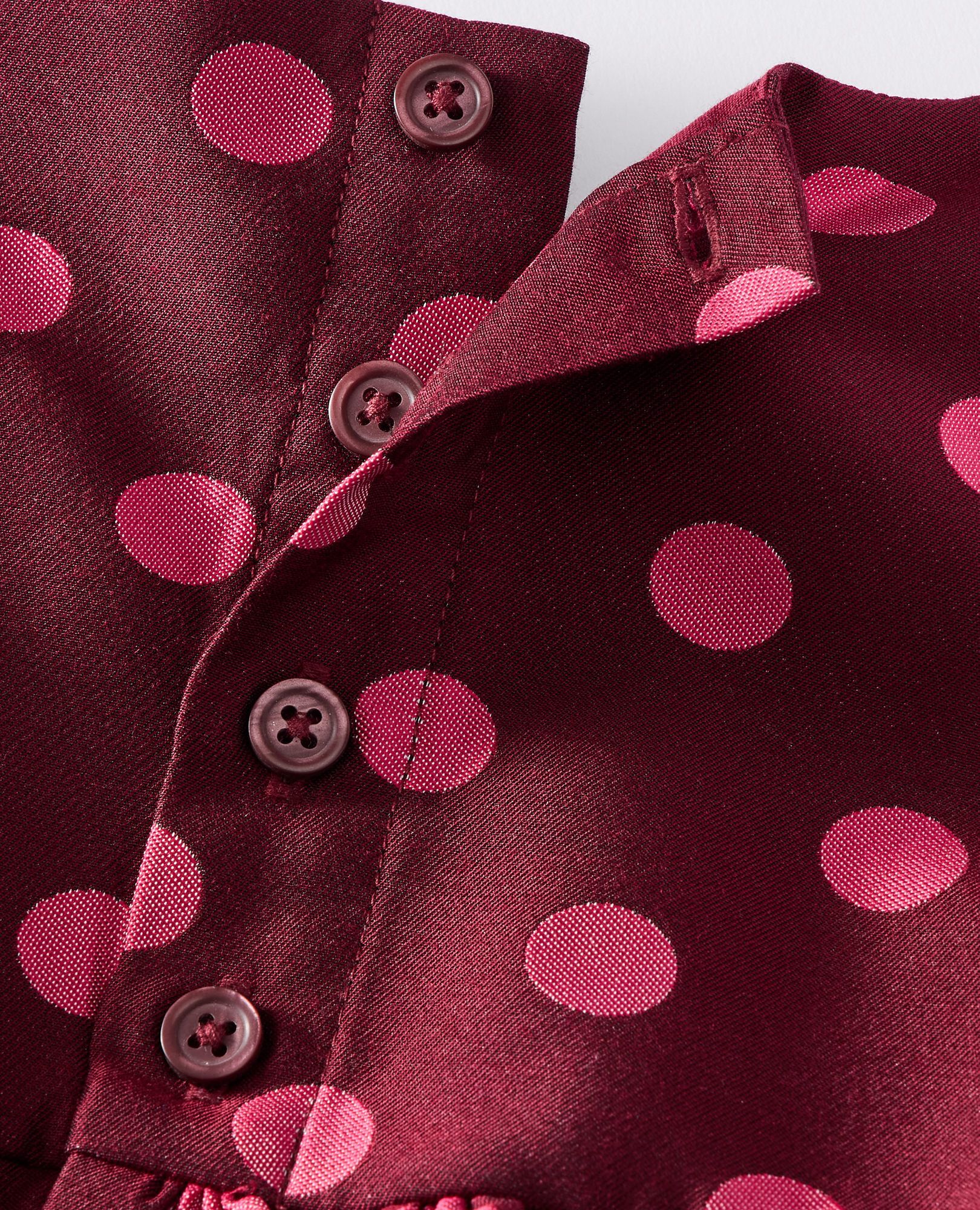 Baby Sleeveless Polka Dot Dress & Bloomers Set in Pink Polka Dot on Cherry Lacquer - main