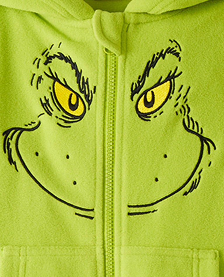 Dr. Seuss Grinch Costume Fleece Onesie