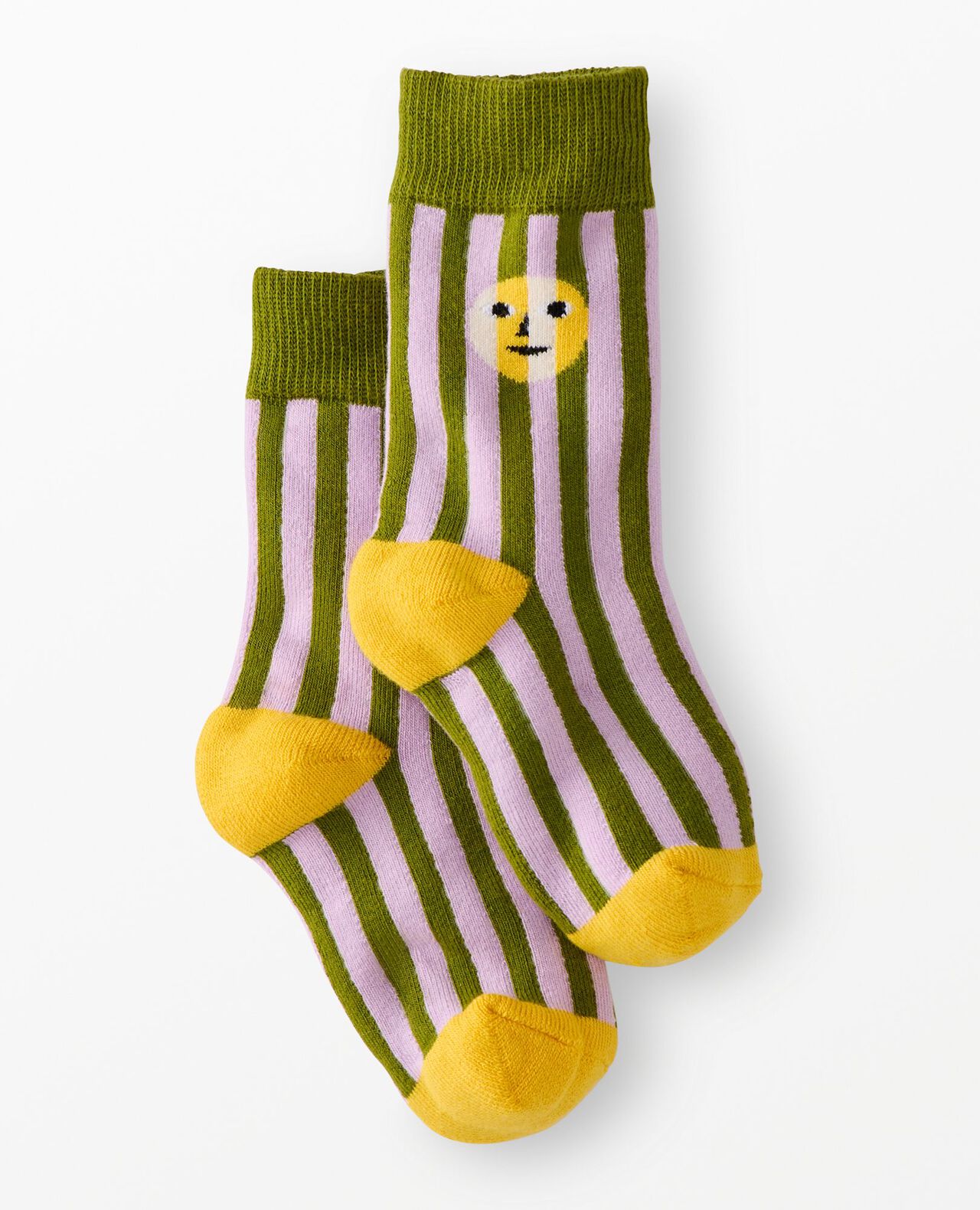 Dusen Dusen Crew Socks in Sea Stripe - main
