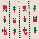 Women's Holiday Wide Leg Pajama Set in Christmas Stripes - swatch