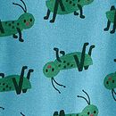 HannaJams™ Pajama Set in Crickets on Chalk Blue - swatch