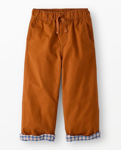 Canvas Pull-On Lined Pants in Glazed Ginger - main