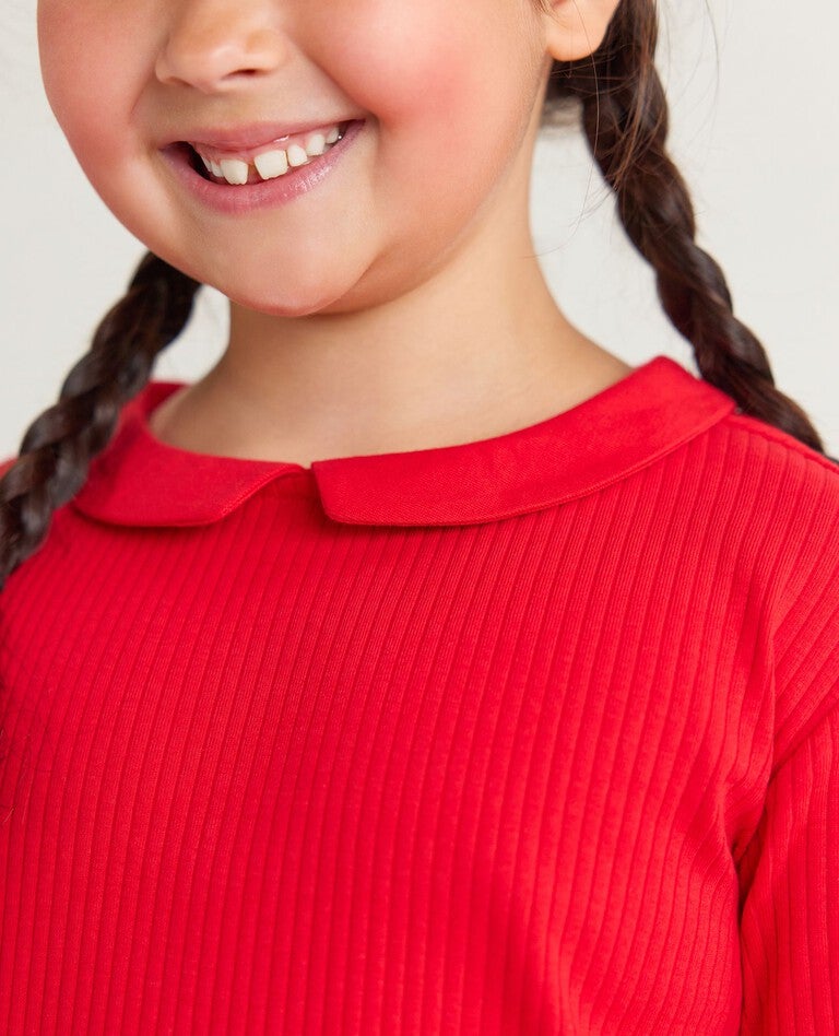 collared rib top