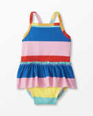 Baby Recycled Skirted One Piece Swimsuit in Rainbow - main