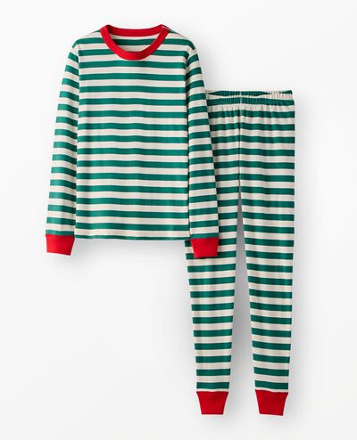 Adult Holiday HannaJams™ Pajama Set in Fir Tree/Ecru - main