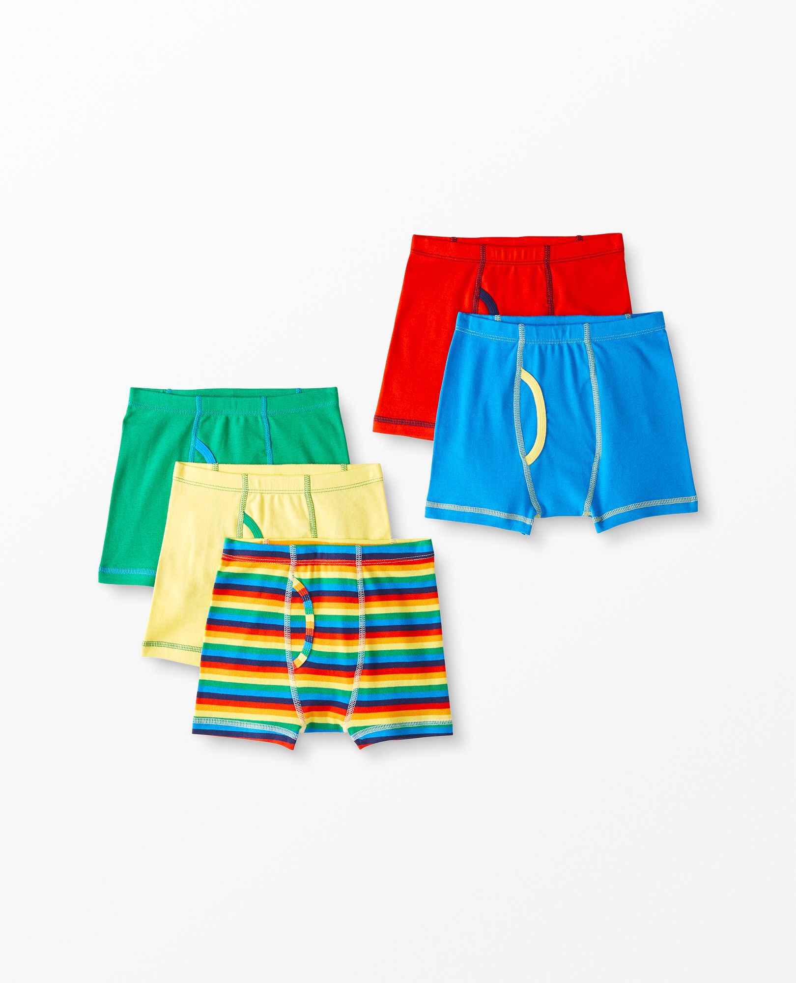 12 Pack Boys Kids Cotton Jersey Check Stripe Boxer Shorts Junior Pants Age 2-13 